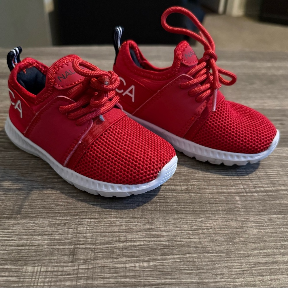 Nautica Kids Bright Red Sneakers